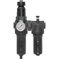 Manual Drain Filter, Regulator & Lubricator with Metal Bowl & Gauge Modulair 400, 1/2" NPT Fastek
