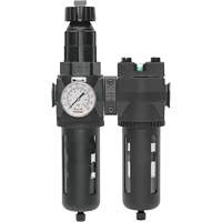 Manual Drain Filter, Regulator & Coalescing Filter with Standard Bowl Modulair 400, 1/4" NPT, 150 PSI, 9.1 fl. oz. Capacity Fastek