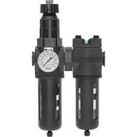 Filter/Regulator & Coalescing Filter Modulair 400 with Standard Bowl & Manual Drain, 3/4" NPTF, 150 PSI, 9.13 fl. oz. Capacity Fastek