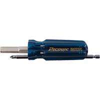 The Mariner Multibit Screwdriver, 6" L, Plastic Handle Fastek