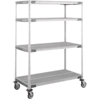 MetroMax i&reg; Stem Caster Cart, 4 Tiers, 18" x 69" x 36", 900 lbs. Capacity Fastek