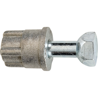 Pieds de nivellement pour &eacute;tag&egrave;re en treillis chromat&eacute; Fastek