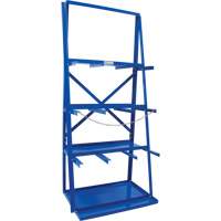 Bar Storage Rack, Vertical, 3 Levels, 36" W x 24" D x 84" H, 3000 lbs. Cap. Fastek