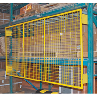 Pallet Back Rack Guards, 144" W x 48" H, 6" Brackets Fastek