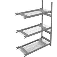 Wide Span Storage Shelving, Steel, Boltless, 1340 lbs. Capacity, 42" W x 60" H x 18" D RN585 | Fastek