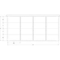 Cabinet d'entreposage à tiroirs intégré Interlok RN762 | Fastek