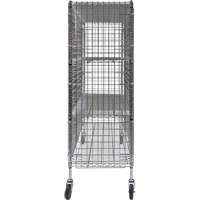 Security Cart, Chrome Plated, 60" x 69" x 24", 500 lbs. Capacity Fastek