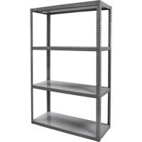 Heavy-Duty Shelving, Steel, Bolted, 3000 lbs. Capacity, 36" W x 72" H x 24" D Fastek