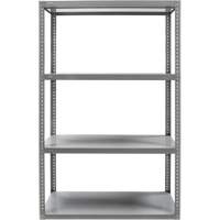 Heavy-Duty Shelving, Steel, Bolted, 3000 lbs. Capacity, 36" W x 72" H x 24" D Fastek