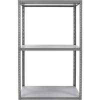 Heavy-Duty Shelving, Steel, Bolted, 3000 lbs. Capacity, 36" W x 72" H x 24" D Fastek