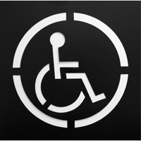 Pochoirs de symboles de s&eacute;curit&eacute;, Anglais, 15,5" x 15,5" Fastek