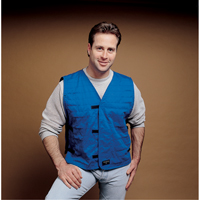 Cooling Vests With Insert Pockets, Large, Royal Blue Fastek