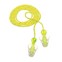 Bouchons d'oreilles r&eacute;utilisables &agrave; trois brides E-A-R, Avec cordon, Vrac - Sac en poly, 26 dB NRR, Taille unique Fastek