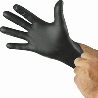 N-Dex&reg; Nighthawk Gloves, Small, Nitrile, 4-mil, Powder-Free, Black Fastek