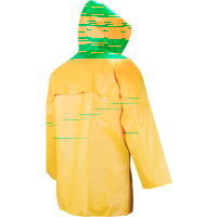 Manteau imperm&eacute;able Neo-slick r&eacute;sistant aux produits chimiques & &agrave; l'acide, Petit, Jaune, N&eacute;opr&egrave;ne Fastek