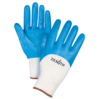 Seamless-Knit Medium-Weight Coated Gloves, 9/Large, Nitrile Coating, 13 Gauge, Cotton Shell SAM648 | Fastek