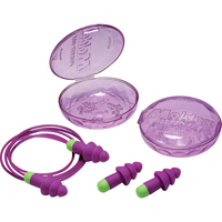 Rockets&reg; Reusable Earplugs, Corded, Bulk - Plastic Case, 27 dB NRR, One-Size Fastek