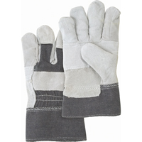 Standard-Duty Patch Palm Fitters Gloves, Large, Split Cowhide Palm, Cotton Inner Lining Fastek