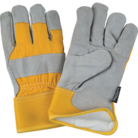 Superior Warmth Winter-Lined Fitters Gloves, Medium, Split Cowhide Palm, Thinsulate Inner Lining Fastek