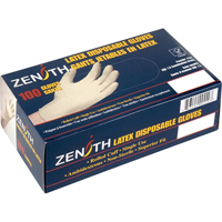 Premium Sensitive Skin Examination Gloves, Medium, Latex, 4-mil, Powdered, Natural SAP340 | Fastek