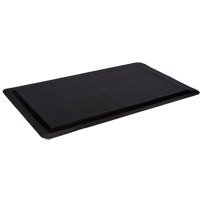 Ergo-Ease Mats, Ribbed, 2' x 10' x 7/8", Black, Rubber/Sponge Fastek
