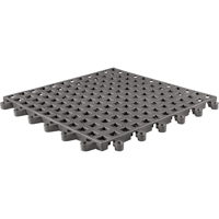 ErgoDeck&reg; General Purpose No. 564 Matting, PVC, 1-1/2' W x 1-1/2' L, 7/8" Thick, Charcoal Fastek