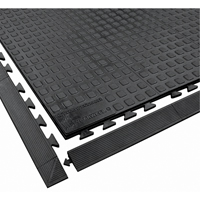 Rejuvenator Connect No. 502 Matting, Polyurethane, 3' W x 3' L, 5/8" Thick, Black Fastek