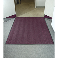 Waterhog&reg; Eco Elite Matting, Wiper/Scraper, 6' x 6' x 3/8", Maroon Fastek