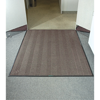 Waterhog&reg; Eco Elite Matting, Wiper/Scraper, 4' x 6' x 3/8", Chestnut Brown Fastek