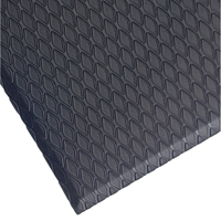 Cushion Max Mats, Diamond, 2' x 3' x 5/8", Charcoal, Nitrile/PVC Fastek