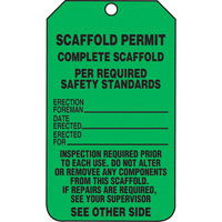 &eacute;tiquettes de s&eacute;curit&eacute; d'inspection et de contr&ocirc;le de l'&eacute;tat de l'&eacute;quipement, Papier cartonn&eacute;, 3-1/8" la x 5-7/8" h, Anglais Fastek