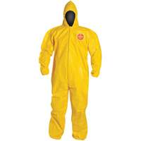 Hooded Coveralls, Tychem&reg; 2000, 3X-Large, Yellow Fastek