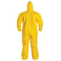 Hooded Coveralls, Tychem&reg; 2000, 3X-Large, Yellow Fastek