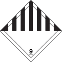 TDG Shipping Labels, Class 9, Miscellaneous Dangerous Goods, Paper Fastek