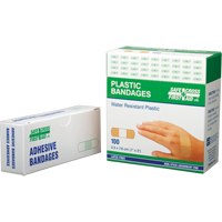 Bandages, Rectangular/Square, 3", Plastic, Sterile Fastek