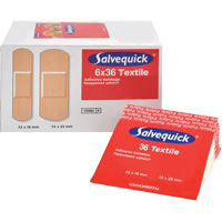Salvequick&reg; Bandage Dispensing Systems Refills, Rectangular/Square, Fabric, Sterile Fastek