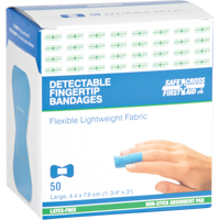 Bandages, Fingertip, 3", Fabric Metal Detectable, Sterile Fastek