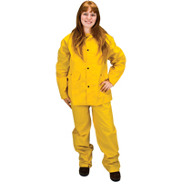 RZ100 Rain Suit, Polyester/PVC, 4X-Large, Yellow SEH084 | Fastek