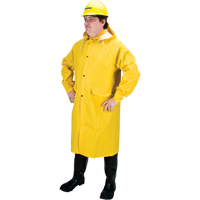 RZ200 Long Rain Coat, Polyester, Small, Yellow SEH085 | Fastek
