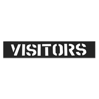 Parking Lot Stencils, English, 12" Fastek