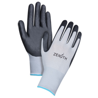Gants l&eacute;gers enduits et respirants, 10/T-Grand, R&ecirc;vetement Mousse de nitrile, Calibre 13, Enveloppe en Polyester Fastek