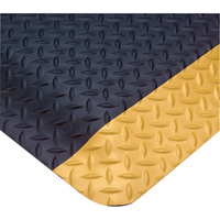 Smart No. 497 Mats, Diamond, 3' x 75' x 1", Black/Yellow, PVC Fastek