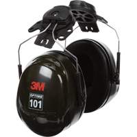 Peltor Optime 101 Series Earmuffs, Cap Mount, 24 NRR dB Fastek