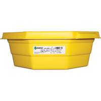 Drums-Up Jr. Trays, 22.75" L x 22.75" W x 7.5" H, 7.5 US gal. Spill Capacity Fastek