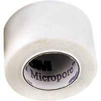 3M Micropore Hypoallergenic Surgical Tape, Class 1, 30' L x 1/2" W Fastek
