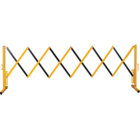 Expandable Barrier, 37" H x 11' L, Black/Yellow SDK990 | Fastek