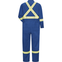 Flame-Resistant CoolTouch&reg;2 Premium Coveralls, Size 44, Royal Blue, 9 cal/cm² Fastek