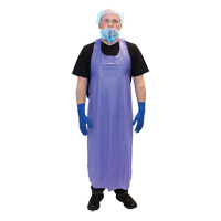 Vinyl Aprons, Vinyl, Blue, 35" W x 45" L Fastek