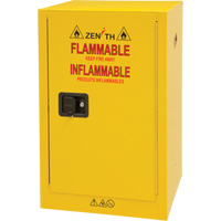 Flammable Storage Cabinet, 12 gal., 1 Door, 23" W x 35" H x 18" D Fastek