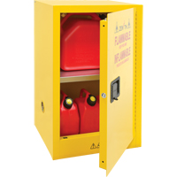 Flammable Storage Cabinet, 12 gal., 1 Door, 23" W x 35" H x 18" D Fastek